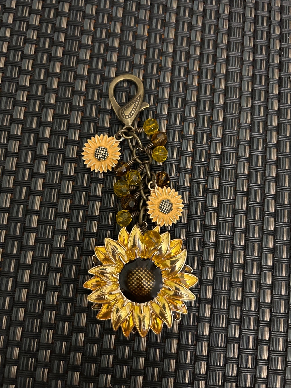 Sunflower Bag Charm